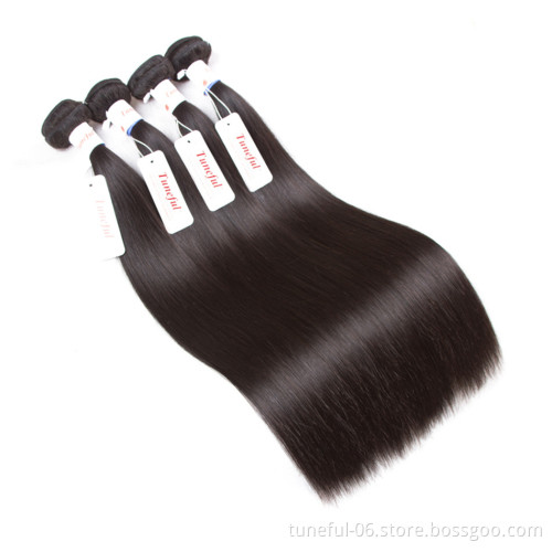 Wholesale Vendors Double drawn Human Hair Weave Bundles With Lace Frontals Closure Raw Mink Brazilian Cuticle Aligned Hair